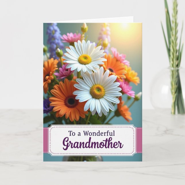 Radiant Blossoms Mothers Card (Front)