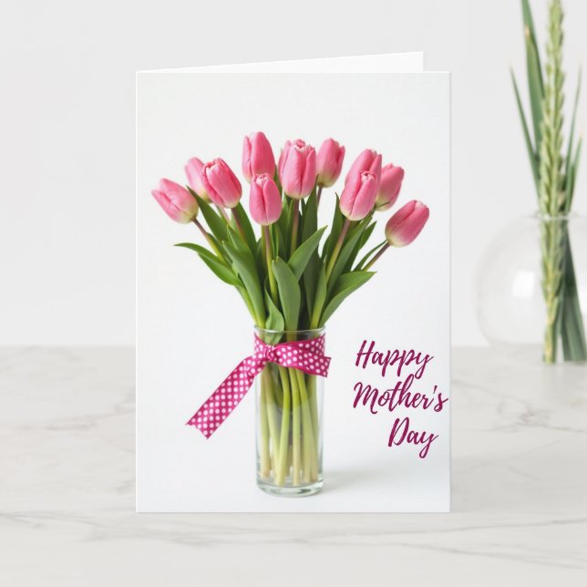 Radiant Blossoms Mothers Day Card (Front)