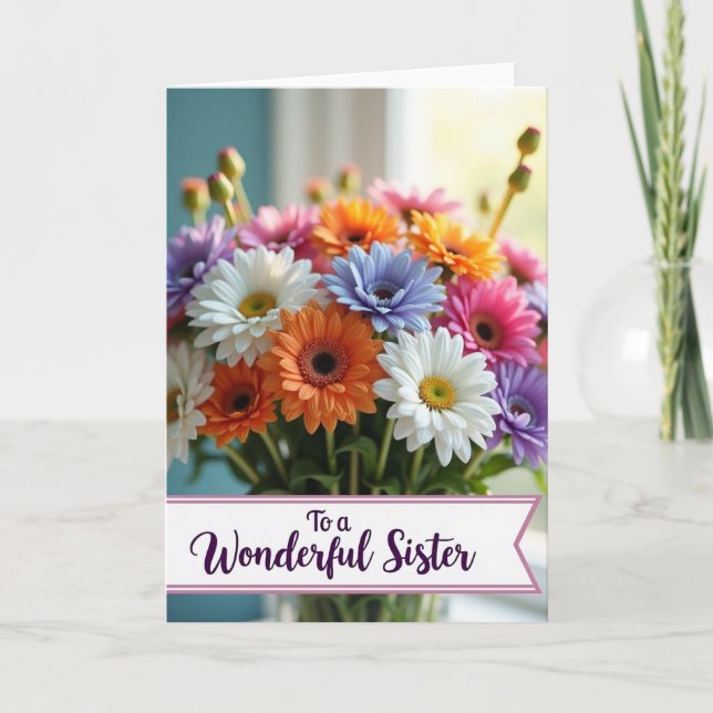 Radiant Blossoms Sister Card (Front)