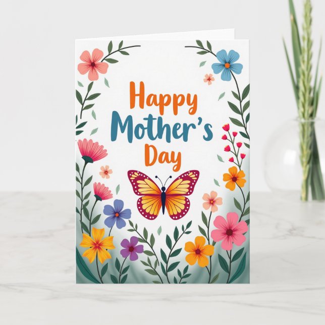 Radiant Butterfly Wish Card (Front)