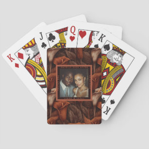Radiant Calla Lilies Aesthetic Tropical Wedding Poker Cards