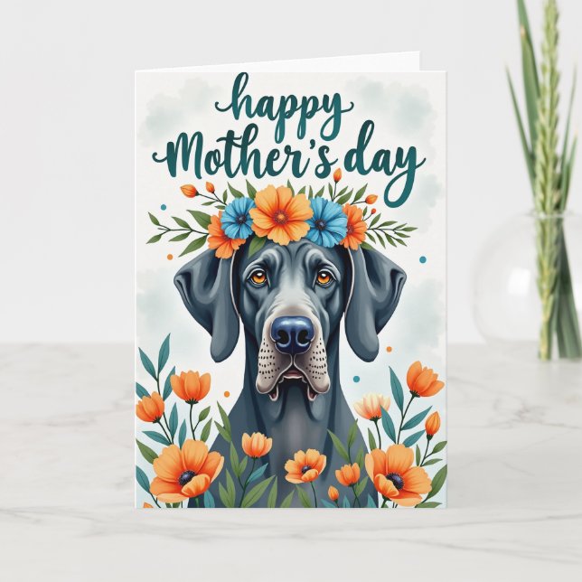 Radiant Canine Mothers Day Card (Front)