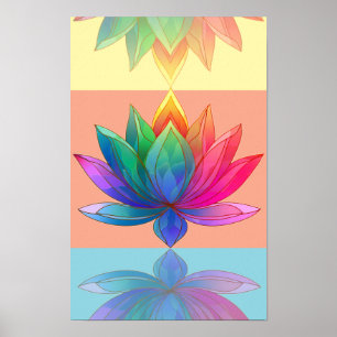 Radiant Chakra Lotus Energy Art Print