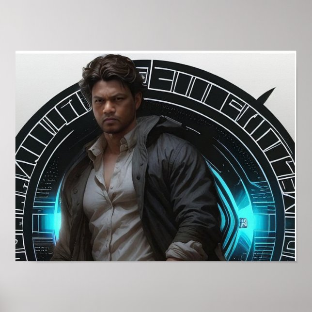 "Radiant Charm: The Handsome Kalki Boy" Poster (Front)