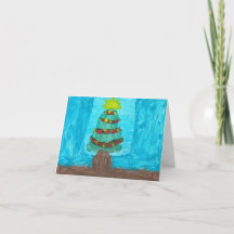 Radiant Christmas Tree: Be the Light Card