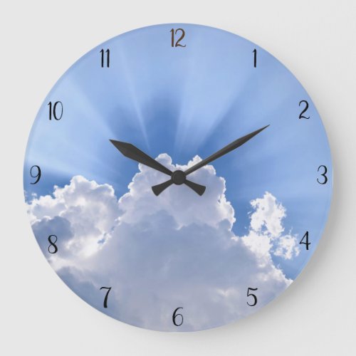 Radiant Cloud Acrylic Clock