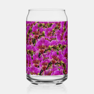 Radiant Clusters: The Magenta Orchid Symphony, Can Glass