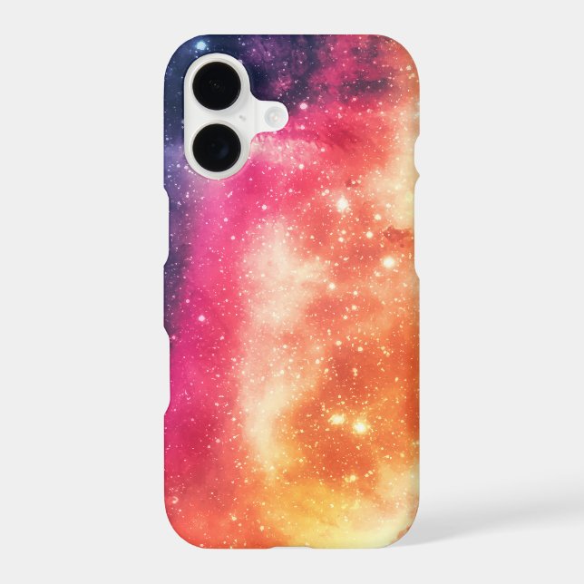 Radiant Cosmic Nebula iPhone Case (Back)