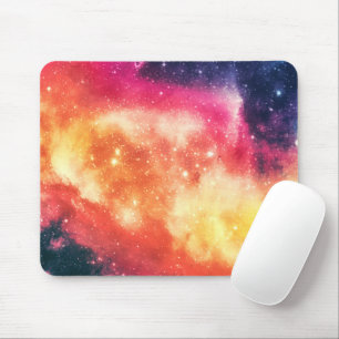 Radiant Cosmic Nebula Mouse Pad