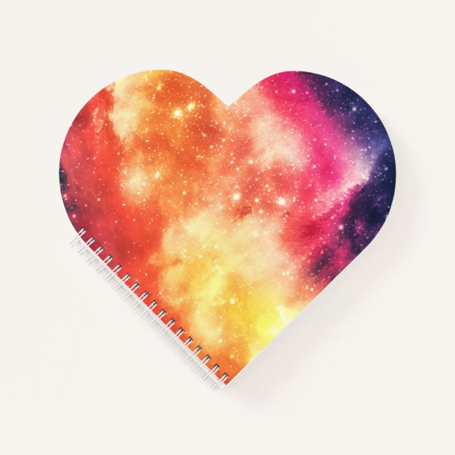 Radiant Cosmic Nebula Notebook (Front)