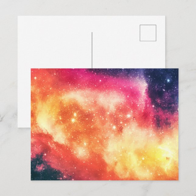 Radiant Cosmic Nebula Postcard (Front/Back)