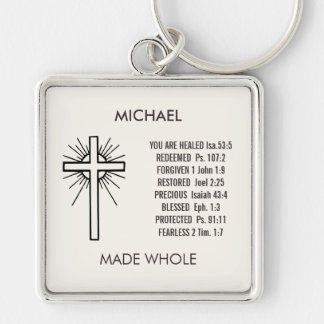 Radiant Cross: Faith Keychain