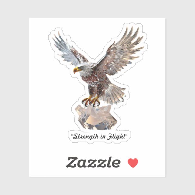 "Radiant Crystal Eagle" Sticker (Sheet)