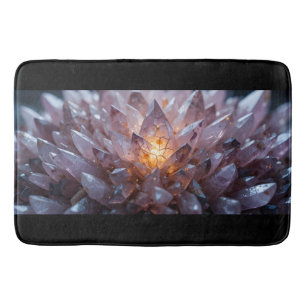 Radiant Crystal Heart Bath Mat