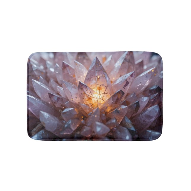 Radiant Crystal Heart Bath Mat (Front)