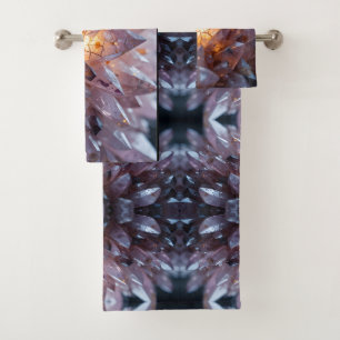Radiant Crystal Heart Bath Towel Set
