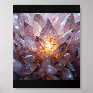 Radiant Crystal Heart Foam Core Photo Tile