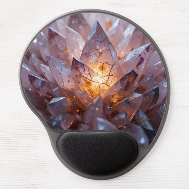 Radiant Crystal Heart Gel Mouse Pad (Front)