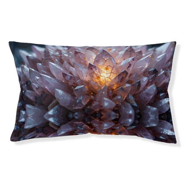 Radiant Crystal Heart Pet Bed (Front)