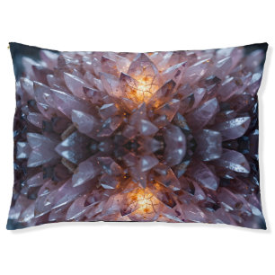Radiant Crystal Heart Pet Bed