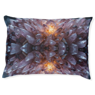 Radiant Crystal Heart Pet Bed