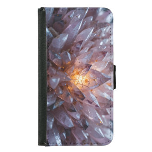 Radiant Crystal Heart Samsung Galaxy S5 Wallet Case