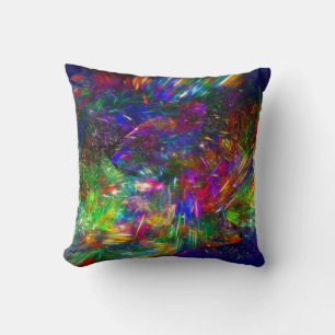 Radiant Crystals Throw Pillow