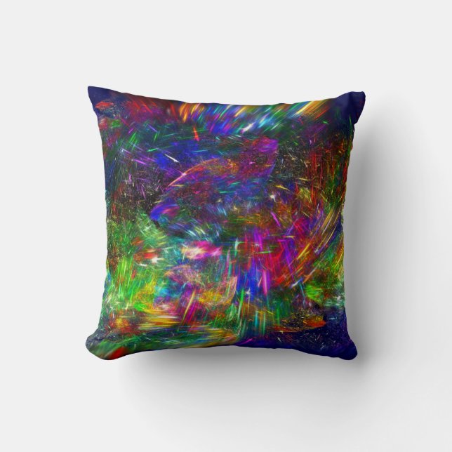 Radiant Crystals Throw Pillow (Front)