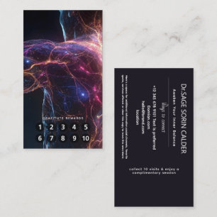 Radiant Current Aura Energy Business Card