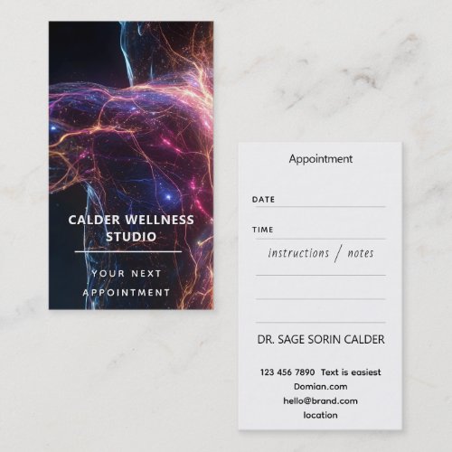 Radiant Current Aura Energy Business Card