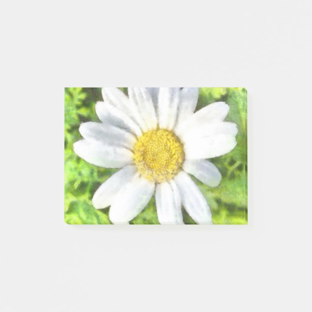 Radiant Daisy Watercolor Post-it Notes (Front)