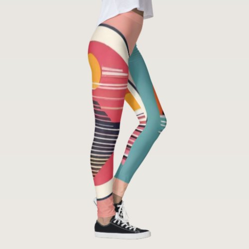 Radiant Dawn Sun Rise Painting Leggings