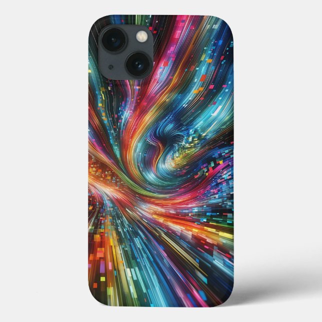 Radiant Digital Fiber Speed Phone Case - Vibrant  (Back)
