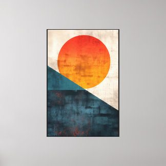 Radiant Divide at Dusk Canvas Print