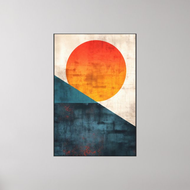 Radiant Divide at Dusk Canvas Print (Front)