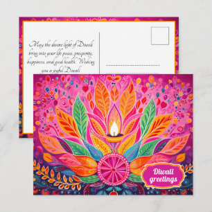 Radiant Diwali Delight Postcard