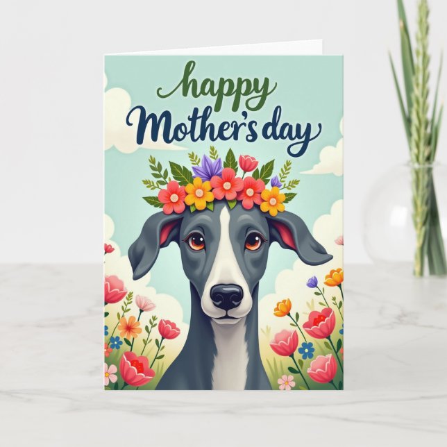 Radiant Dog Mothers Day Card (Front)
