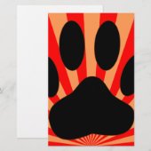 Radiant Dog Paw Print (Front/Back)