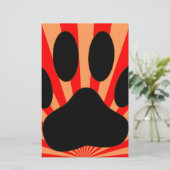 Radiant Dog Paw Print (Standing Front)