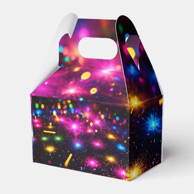 "Radiant Elegance: Designed Sparkle "? Favor Boxes (Front Side)
