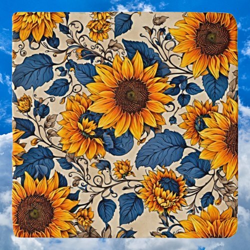 Radiant Elegance Golden Sunflowers Trivet