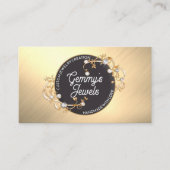 Radiant Elegant Gold Black Custom Jewelry Crafter Business Card | Zazzle