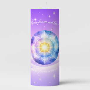 Radiant Energy Mandala – Abstract Candle Design