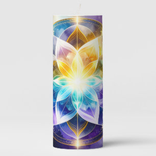 Radiant Energy Mandala – Abstract Candle Design