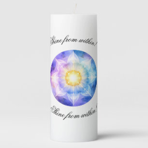 Radiant Energy Mandala – Abstract Candle Design
