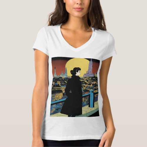 Radiant Essence Black Girl in Paris T_Shirt