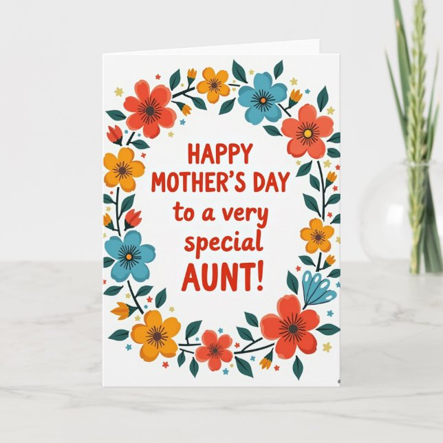 Radiant Family Mothers Day Card (Front)