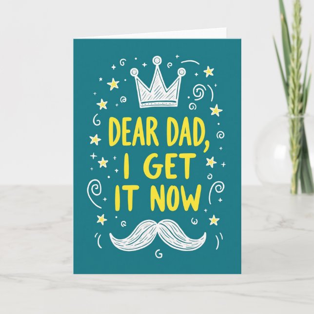 Radiant Fathers Day Art Card (Front)