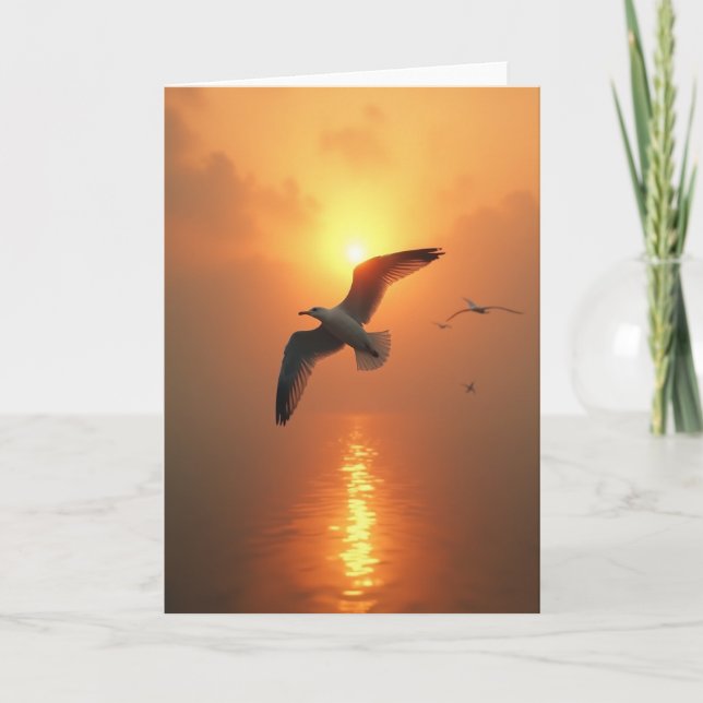 Radiant Fathers Day Bird Card (Front)