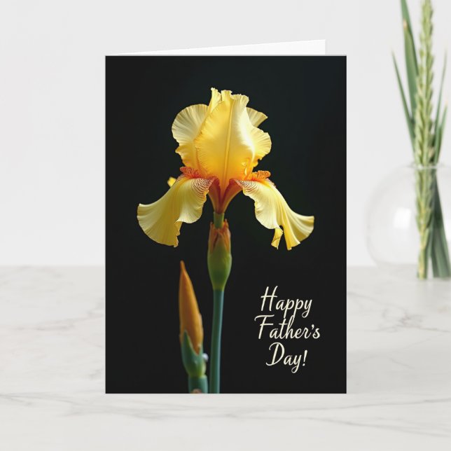 Radiant Fathers Day Bloom Card (Front)